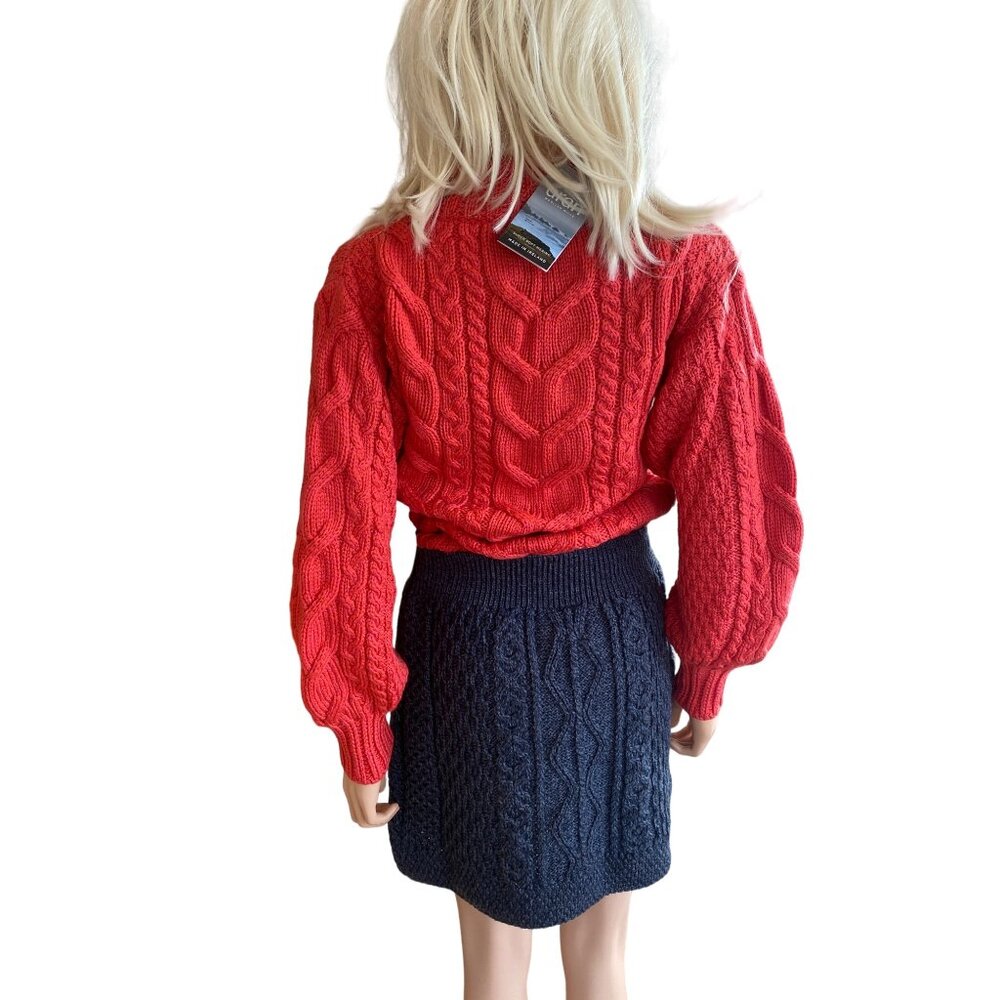 NWT Aran Merino Mini Skirt Charcoal Gray Women's Large MSRP$89 - Picture 6 of 14